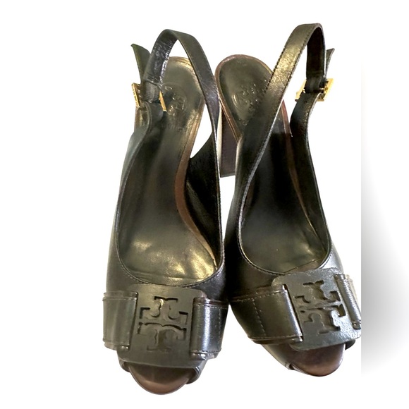 Tory Burch Shoes - Tory Burch Black Sling Back  Heels